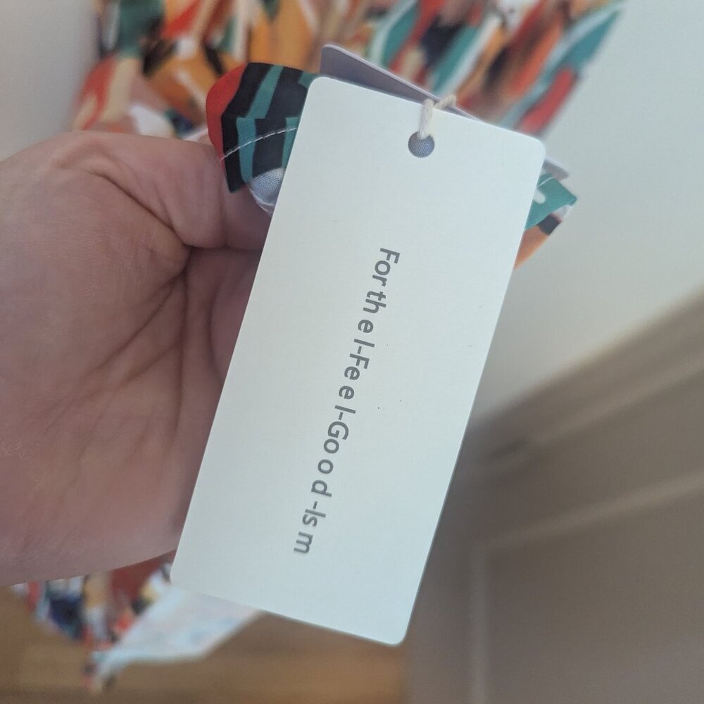 NWT Commense Multi Color Print Cami Midi Dress Bo… - image 8